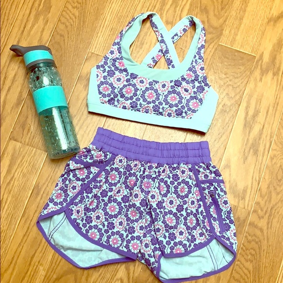 lululemon athletica Pants - Lululemon breeze by shorts and sports bra set